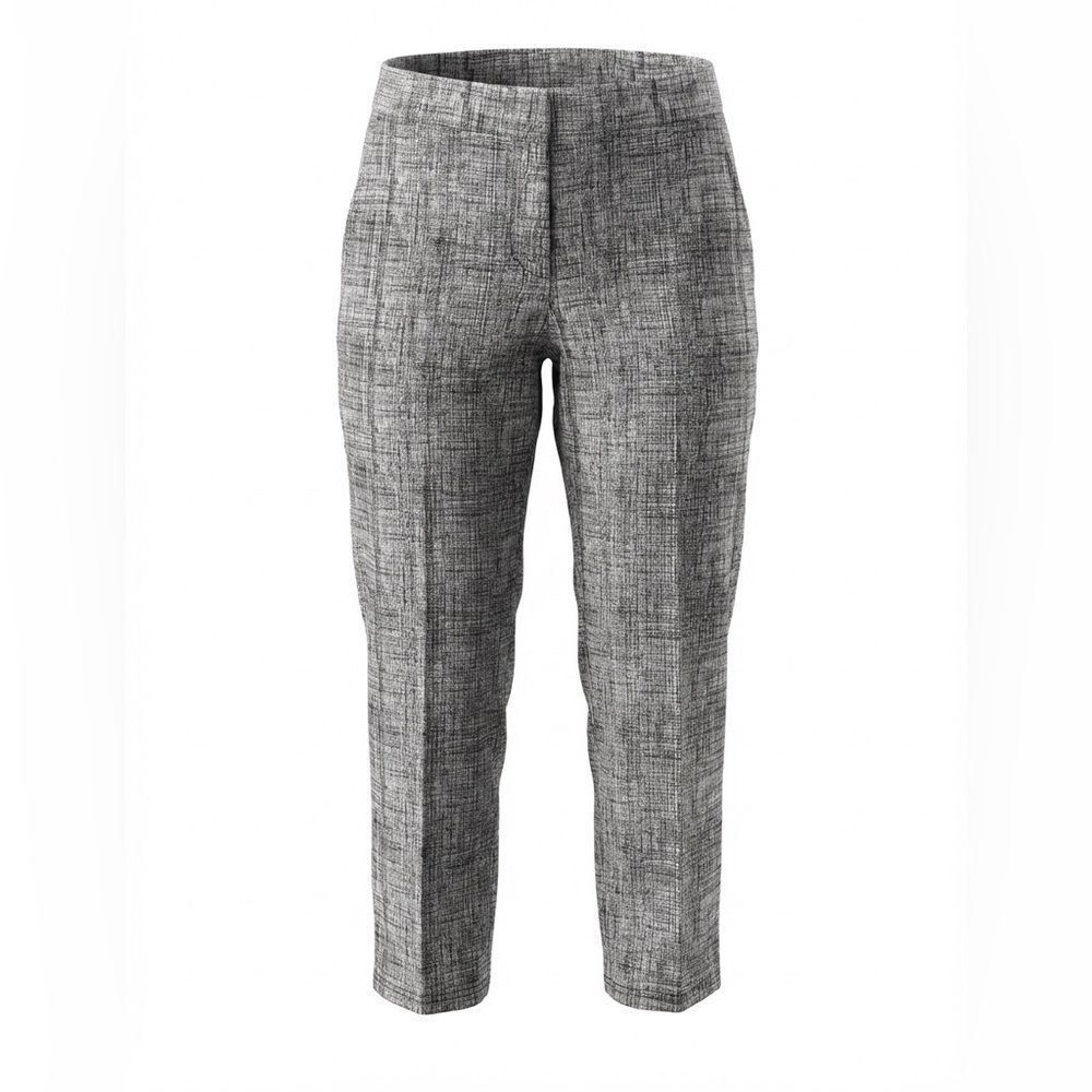 Nanette Lepore womens Gray black patterned Textured Pants size 14